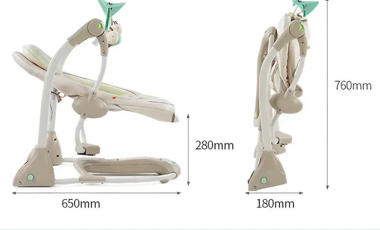 Baby cradle swing Crib with baby shaker toy High standard durable electric baby cradle swing chair