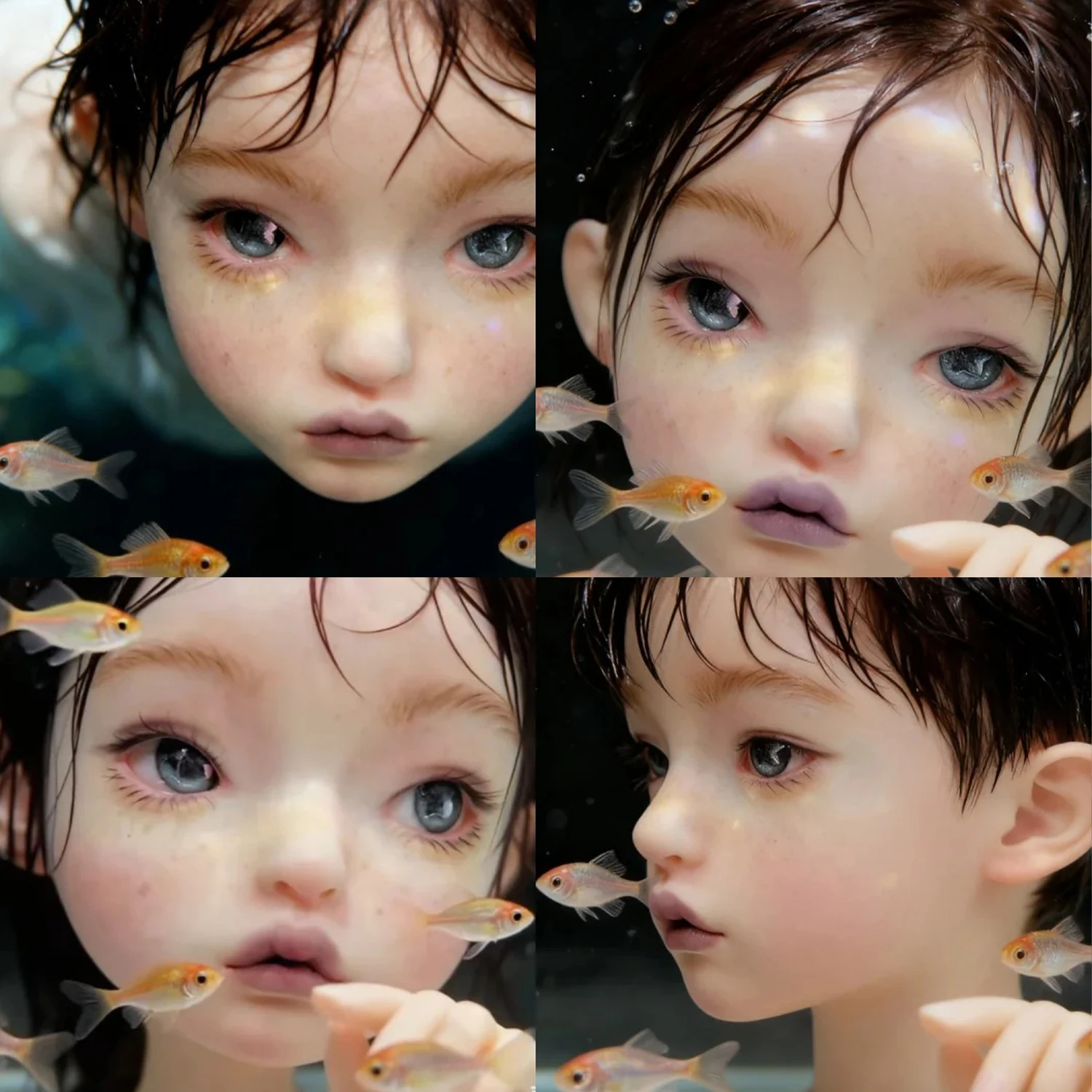 BJD Doll 1/6 Judy Nude Doll  Next Door Big Sister Type Pouting Lips Expression Handmade Resin Figure ShugaFairy
