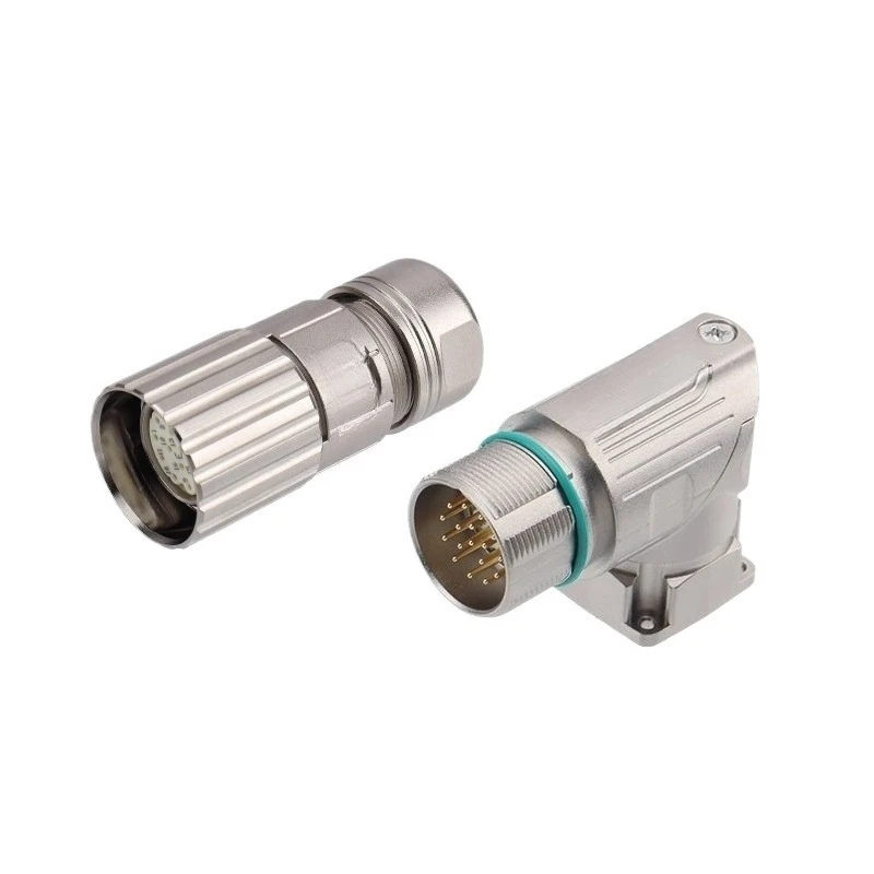 M23 connector 12 19 holes 17 core 6 pin 8PIN clockwise servo motor encoder aviation plug holder