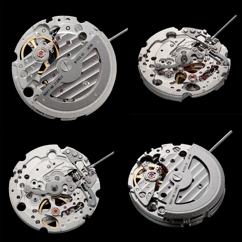 82S5 Miyota Standard Skeleton Mechanical Movement Top Rated Japan Original Automatic Self-winding Movt Replacement 21 Jewels