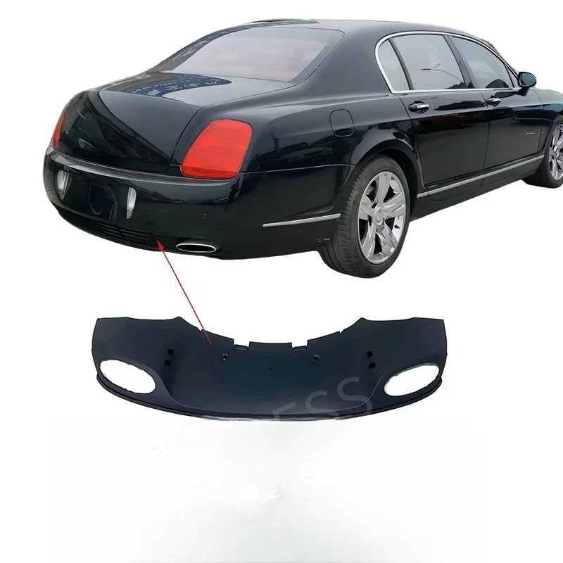 Car Body Part Primer Rear Lip Big Hole Rear Bumper Diffuser for Bentley Flying Spur 2019 2010 2021 OEM 3W5807433 3W5807433A