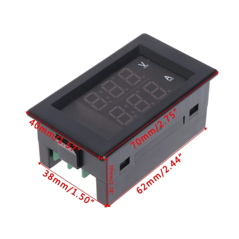 Display Current Ammeter Power Frequency Energy Multimeter Instrument Tester Digital LCD Detector