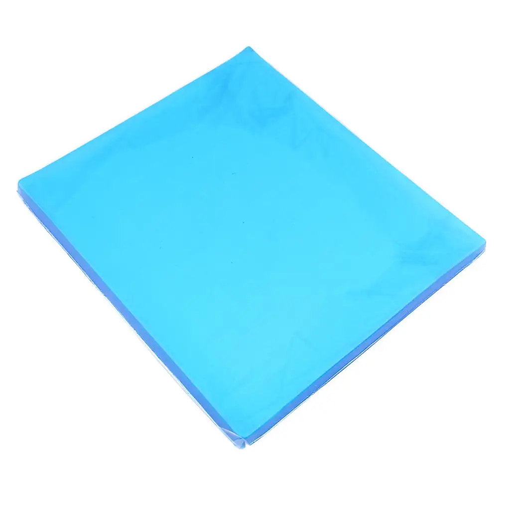 251cm 9.8x8.7x0.39 Inch Cooling Gel Pad Seat Cushion for Motorcycle (Blue)