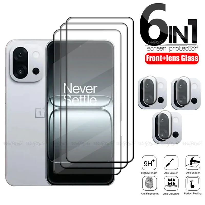 6-in-1 For Oneplus 13T Glass Oneplus 13T Tempered Glass Protective 9H HD Full Cover Glue Screen Protector Oneplus 13T Lens Glass