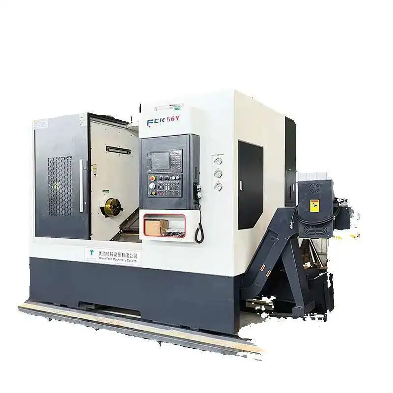 مخرطة السرير المائلة CNC Hine FANUC System Milg شديدة التحمل