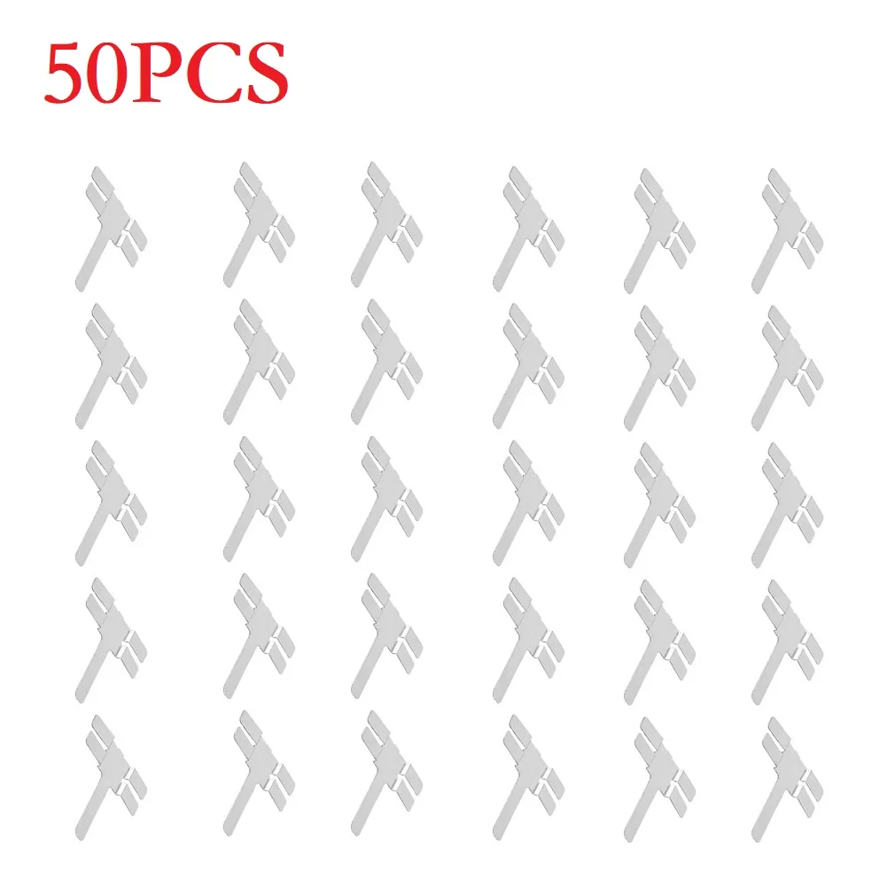 50pcs T Type Nickel Plated Steel Strap Strip Sheets For Nickel-hydrogen Lithium Laptop Battery Pack Spot Welder Equipment