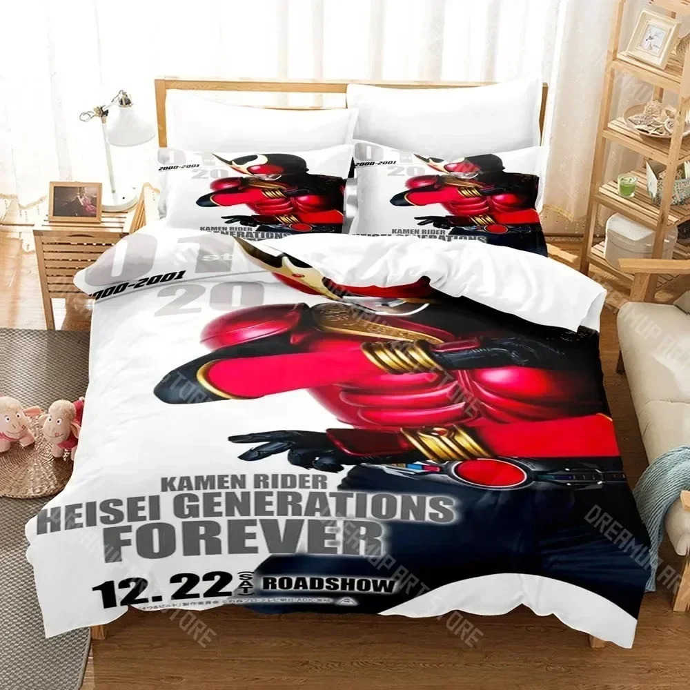 2026 3D Print Kamen Rider Bedding Set Duvet Cover Pillowcase Comfortable Comforter Bedding Set King Size Bedding Sets Home Texti