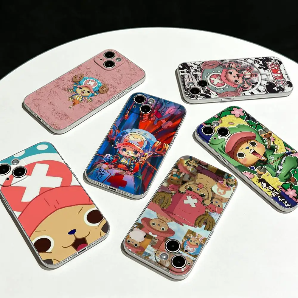 Tony Tony Chopper One Piece Ultra Clear TPU Case Slim Lightweight Cover For iPhone 17 16 15 14 13 12 11 Pro Max Plus Mini