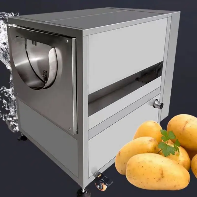 เครื่องปอกเปลือกผักผลไม้ 750 วัตต์ สำหรับร้านอาหาร โรงอาหาร ปอกมันฝรั่ง ล้างผัก เช่น บัวหลวง แครอท พริก ผลไม้ เช่น ลูกแพร์