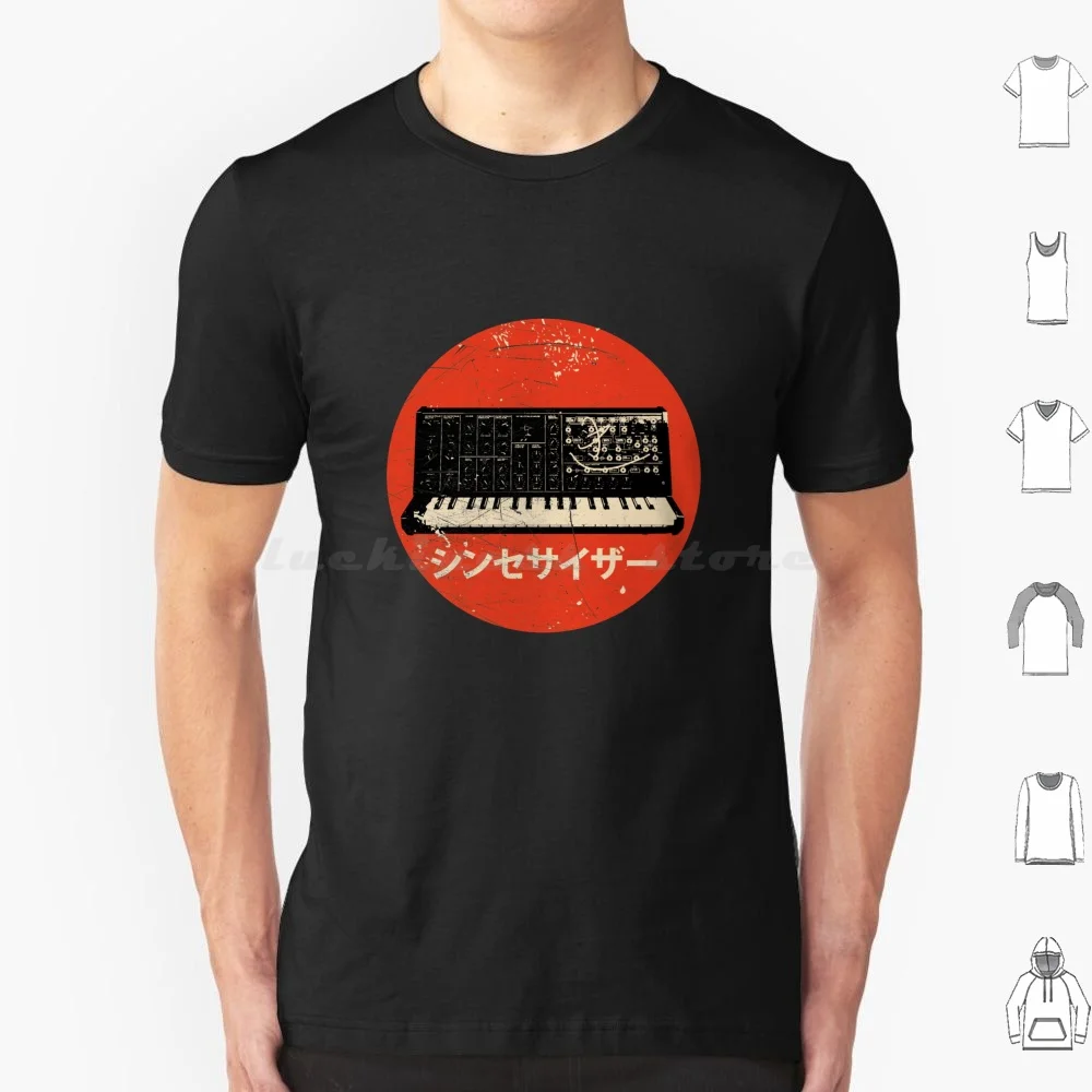 Vintage Synthesizer-Japanese Synth Analog Retro Design T Shirt Cotton Men Women DIY Print Synthesizer Release Keyboard