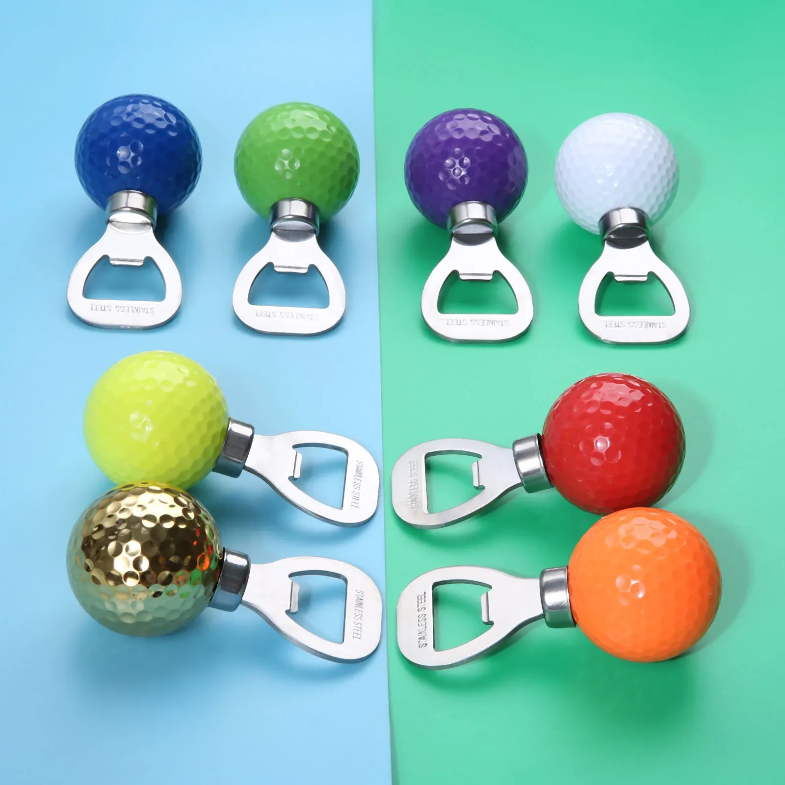 1 Pc Edelstahl Golf Ball-Förmigen Flasche Opener Neuheit Korkenzieher Wein Und Bier Opener Golfer Praxis Golf Training aids