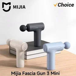 New 2025 Mijia Mini Fascia Gun 3 Portable Muscle Massage Gun 12kg Thrust Brushless Silent Motor 3 Massager Heads Relax Body -
