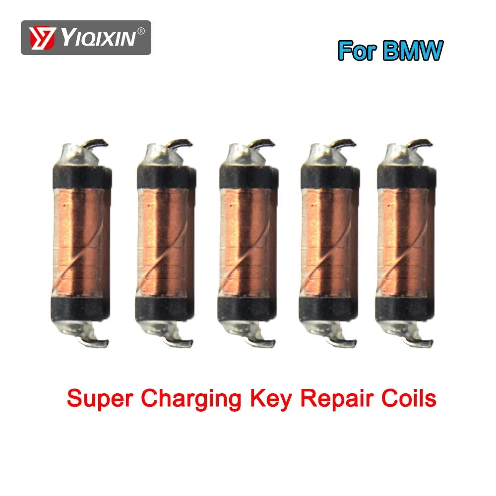 YIQIXIN 5/10 PCS Transponder Inductance Coil For BMW X1 X3 X5 X6 X7 Super Charging Key Repair Coils Replacement Remote Car Key