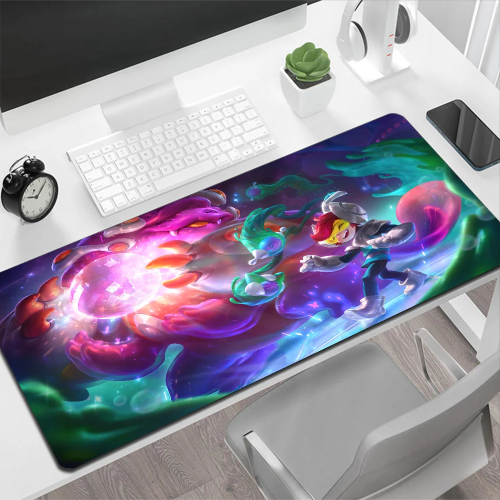 League of Legends Nunu Willump Large Mouse Pad Gaming Mouse Pad PC Gamer Computer Mouse Mat Big Mousepad XXL Keyboard Desk Mat