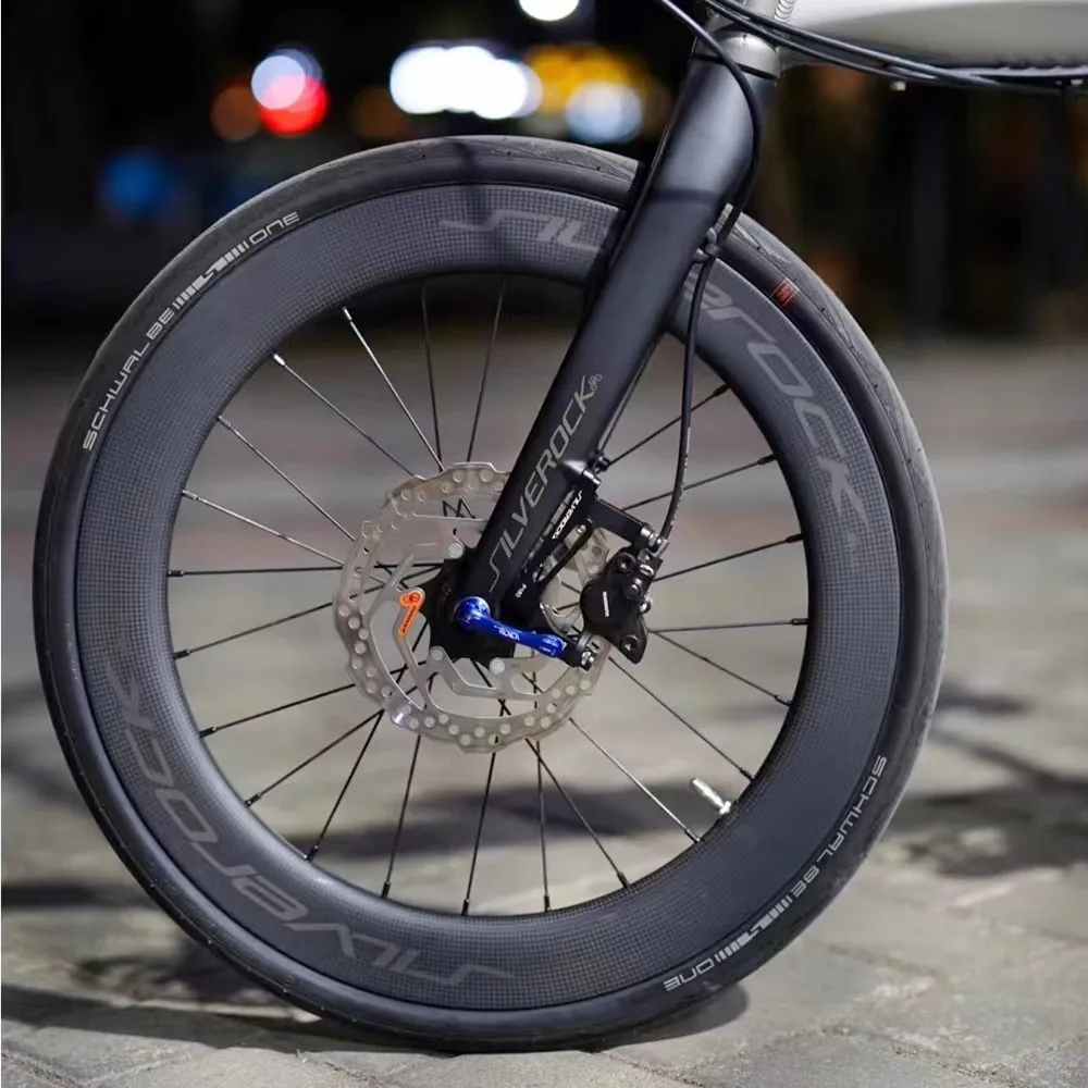 SILVEROCK SR50C 20 Inch 406 451 Carbon Wheel Disc Brake Clincher 11 Speed for D8 Blast Reach Minivelo Folding Bike Wheelset
