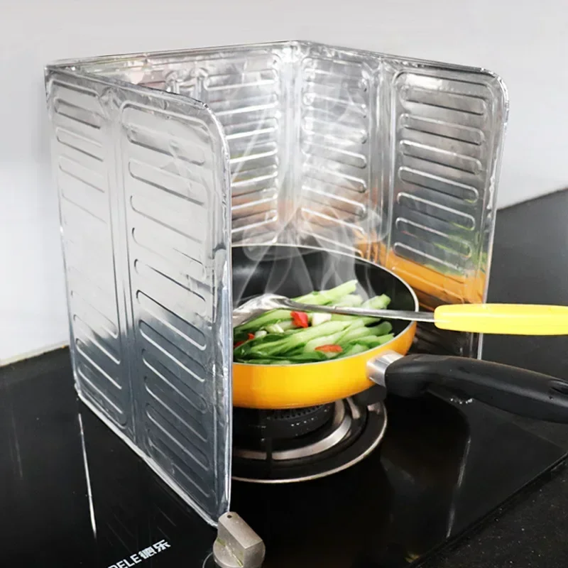 Kitchen Supplies Stove Oil-Proof Splash Guard Board Article Removable Cooking Frying Oil Gas Kitchenware Accessories Tools