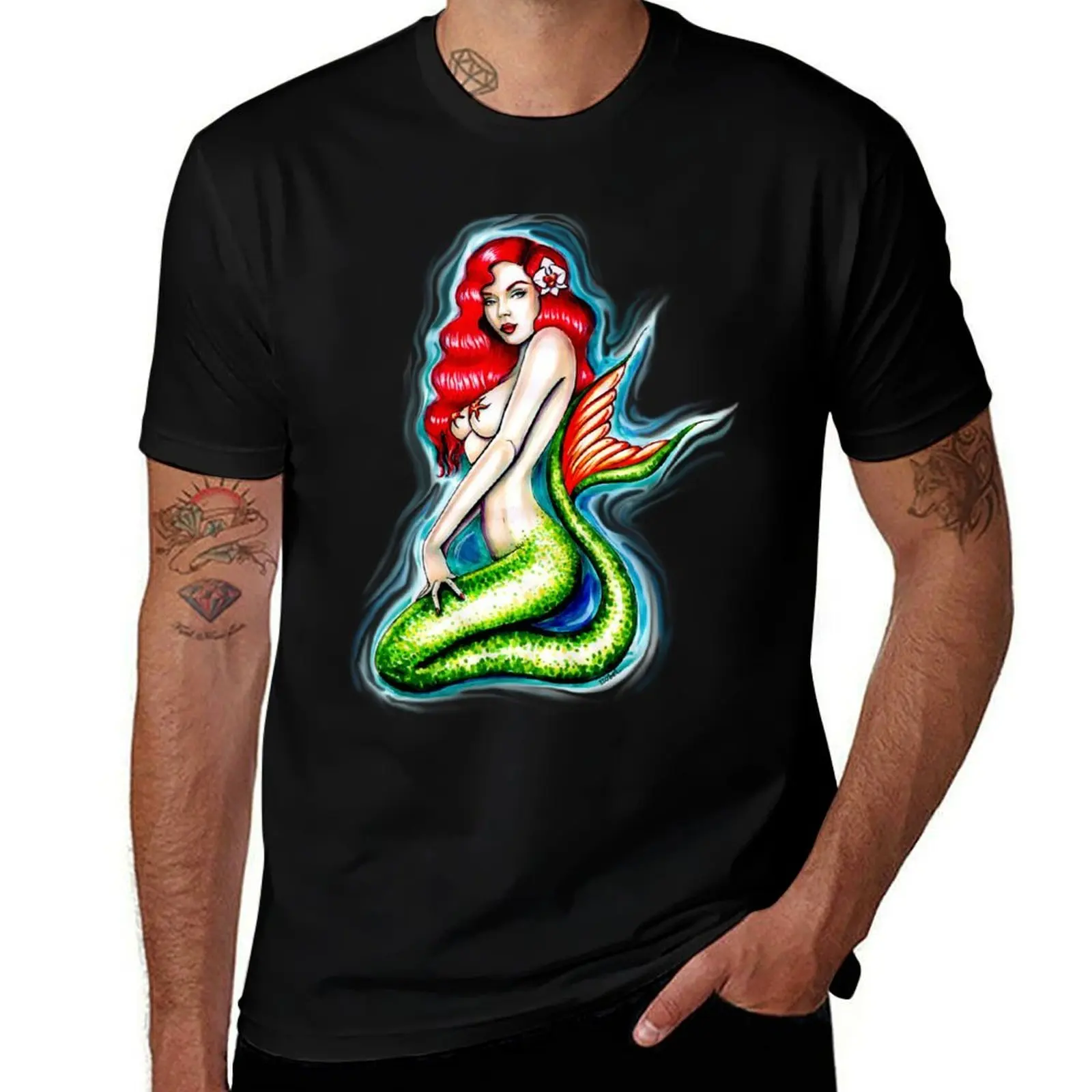 

Mermaid Orchid T-Shirt man tshirt t shirt man casual T-Shirt