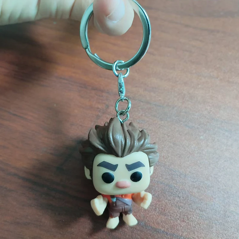 Llavero de bolsillo de Disney Pixar, WRECK-IT RALPH, MOANA, MAUI, Los Increíbles, ELASTIGIRL, figuras de juguete para niños, regalos de Navidad