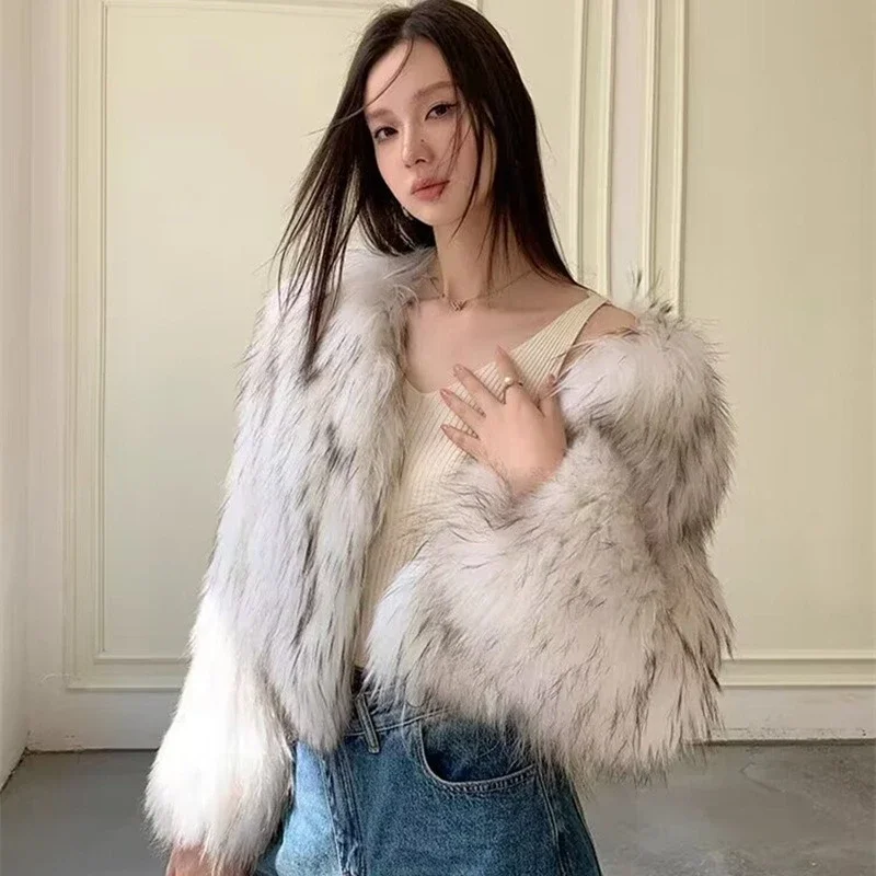 Autumn and Winter New Imitation Fur Women's Short Fashion Comfortable Beautiful Fox Fur Top Temperament Casual and Loose