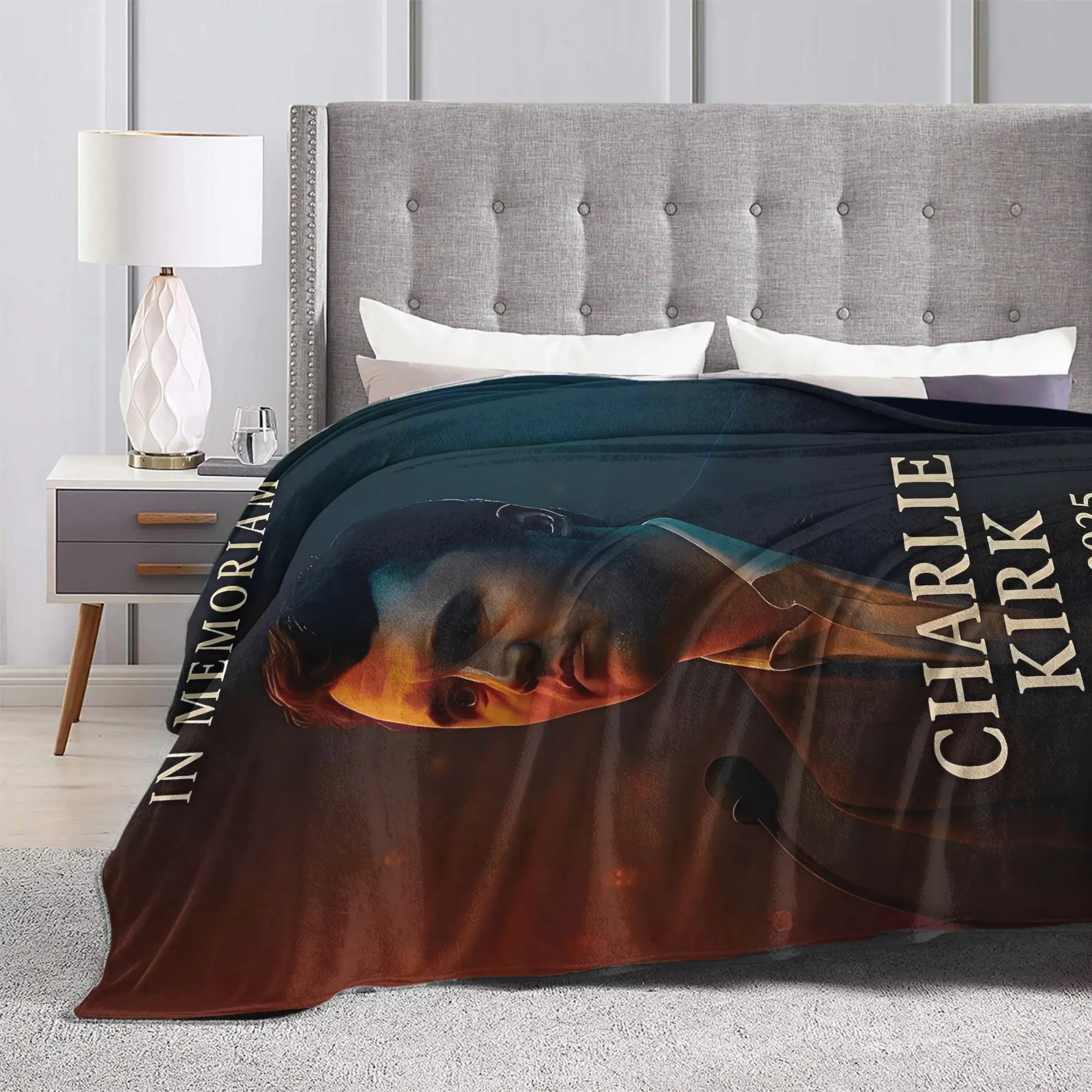 تشارلي كيرك بطانية الموت جودة الفراش الناعمة يلقي الشتاء الطلاب الأريكة كرسي الشارع الاتجاه المفرش #3