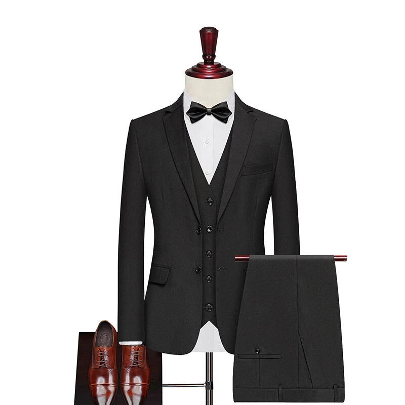 S-8XL Suit  Men Fashionable and Form-fitting Business Gentleman Trendy Formal Wear, Professional Wedding Best Man High-end Suit