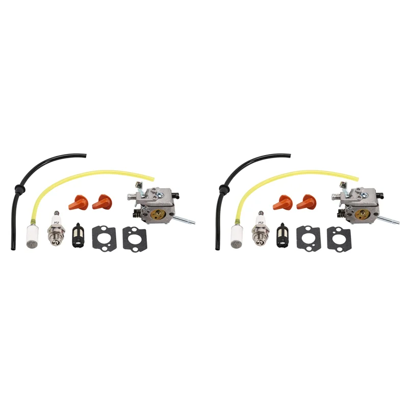 2X Kit parti di ricambio carburatore per Stihl FS48 FS52 FS62 FS66 FS81 FS86 FS88 FS106 Walbro WT-45 Parti-[Qahk]