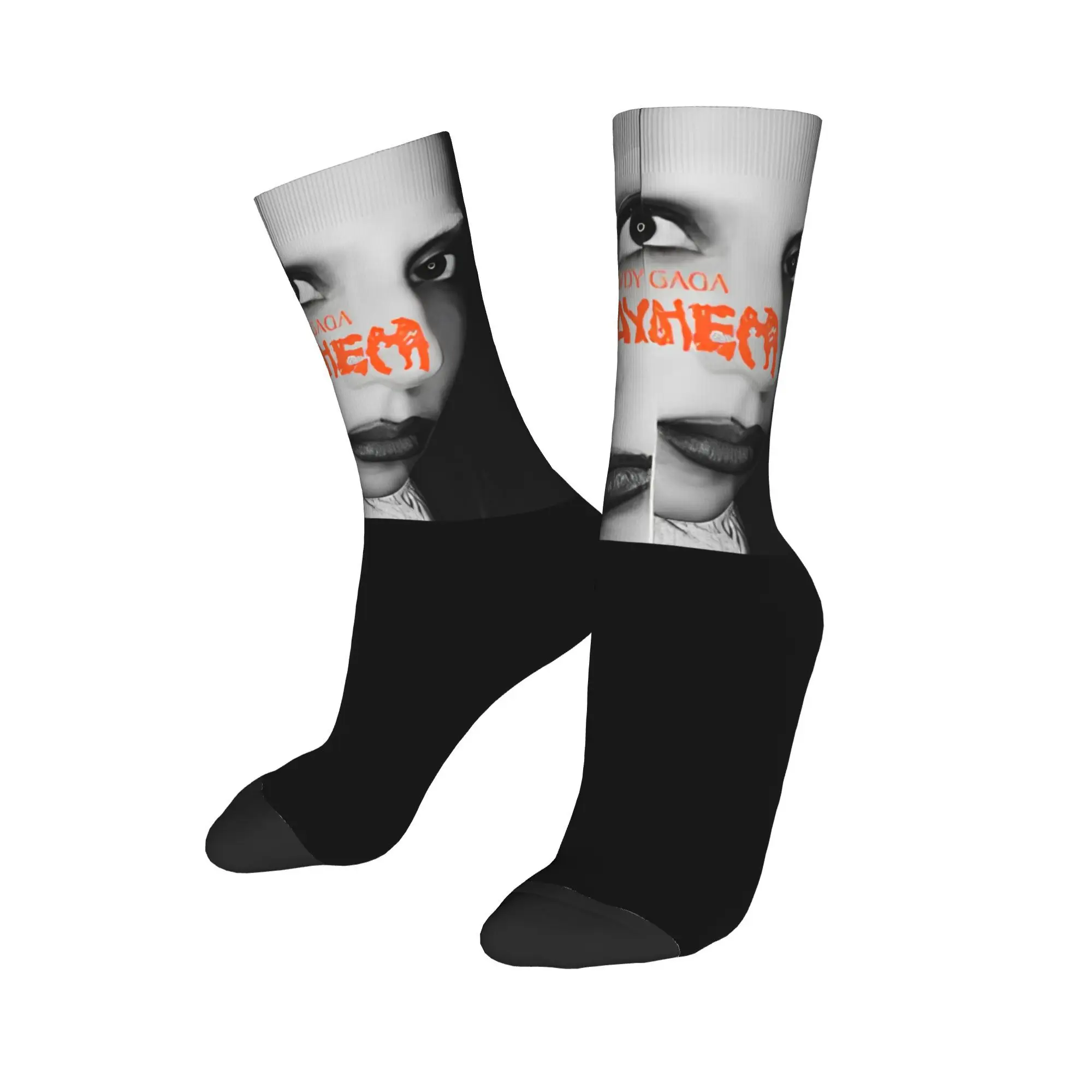 Men Women Lady Gaga Mayhem Socks Non-slip Fashion  Socks Suprise Gift Idea