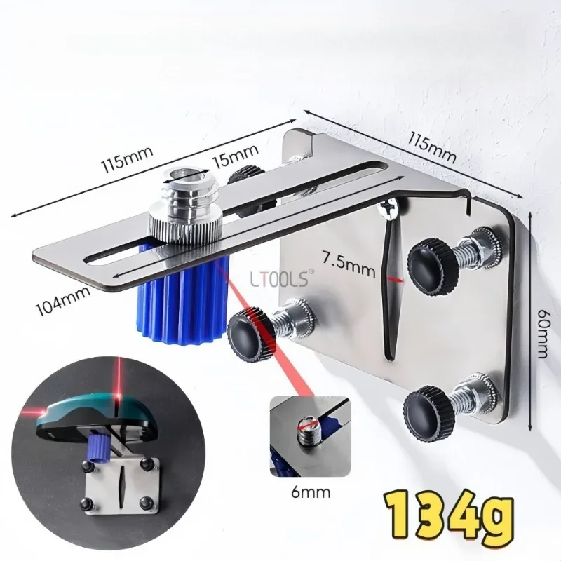 Strong Magnetic Wall Mounted Level Bracket Multifunctional Thickened Stainless Steel Infrared Level Bracket Woodworking Tools