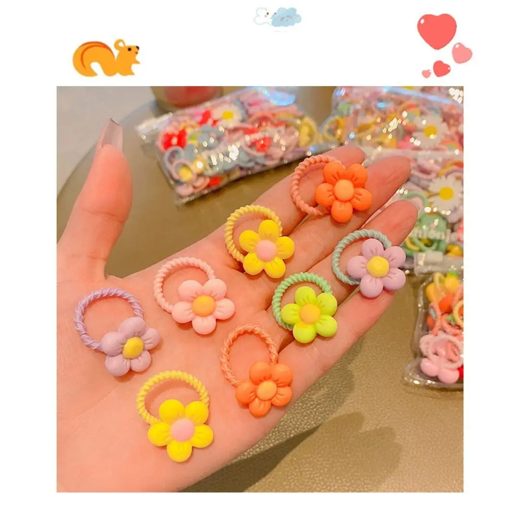 20pcs/set Kawaii Children\'s Rubber Bands New Elastic Hair Ties Baby Hair Rope Scrunchie Hair Accessories Ponytail Holder Girls