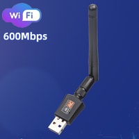 Dual Band 600Mbps USB wifi Adapter 2.4GHz 5GHz WiFi with Antenna PC Mini Computer Network Card Receiver