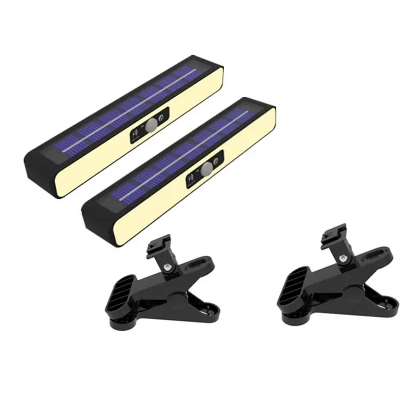 llcs-暖色調整可能な角度調整可能な景観ライトソーラー景観ledライト防水装飾階段クランプライト耐久性があり、簡単に設置できます