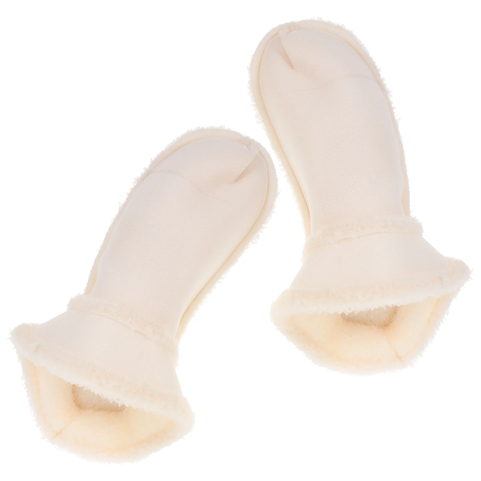 

Velvet Lined Shoe Covers Snow Insole Toe Soles Fluffy Slippers Winter for Men Insert Fuzzy Insoles Clip