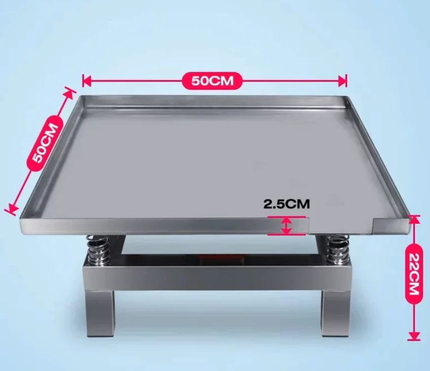 110V/220V 50*50CM 35*35CM Stainless Steel Small Vibration Table for Concrete Cement Mortar Test Block Lab Vibrating Platform