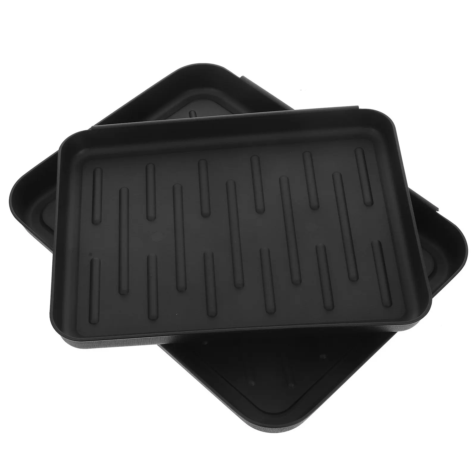 

Набор из 2-х пластиковых поддонов для обуви в прихожую, водонепроницаемые, многофункциональные, для обуви, корма для животных, растений, подставки для горшков