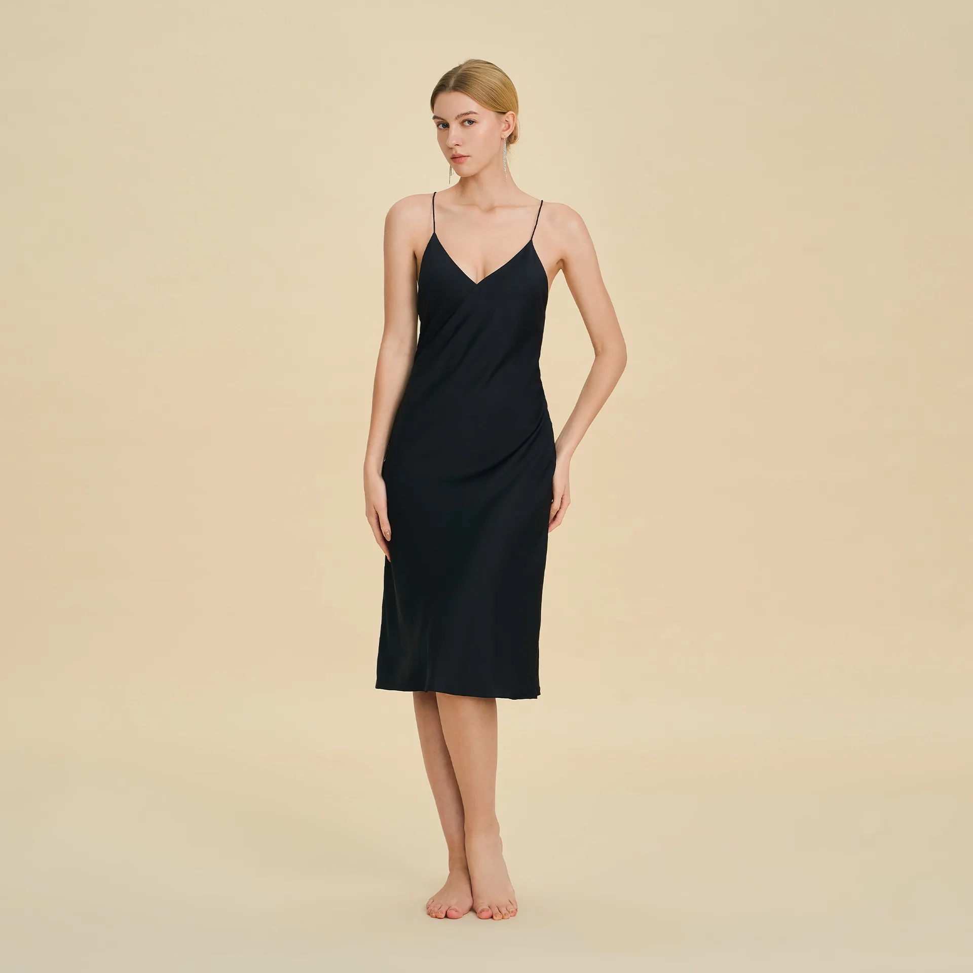 

Trendy Backless V Neck Sexy Pajamas for Women Short Suspender Nightgown Ideal Spring Summer Lounging Sleepshirts Louge 2 Piece