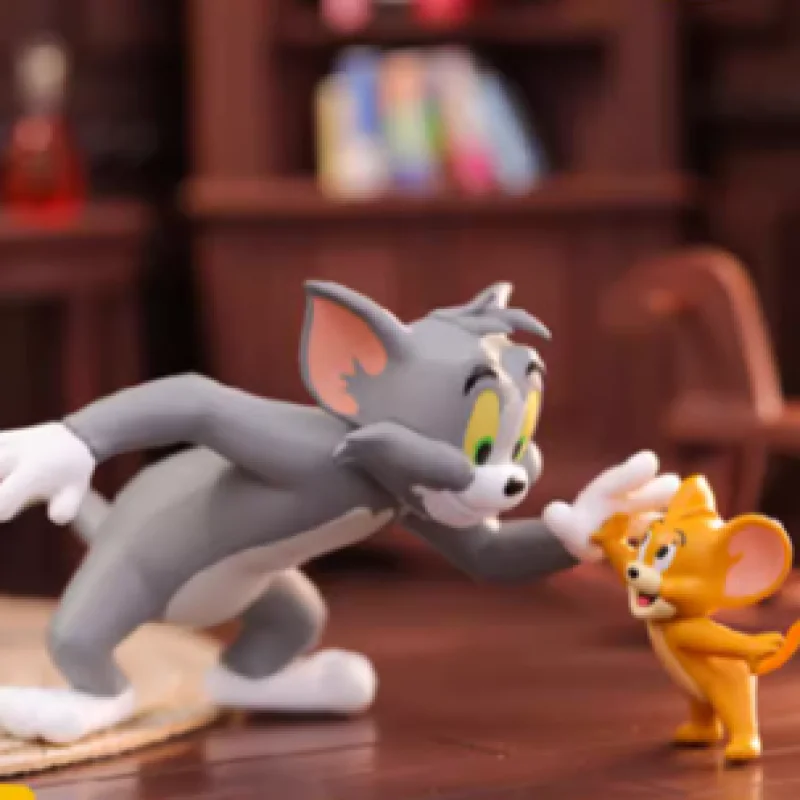 TOM and JERRY A Day of Best Friends Series Anime Action Figure Guess Bag Ornament Figurines Home Decor Desktop Dolls Model Girls