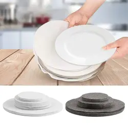 24PCS Felt Dish Protection Pad Bowl Anti-Friction Pad Soft Board Storage Packing Food Plate Divider Separator Protectors