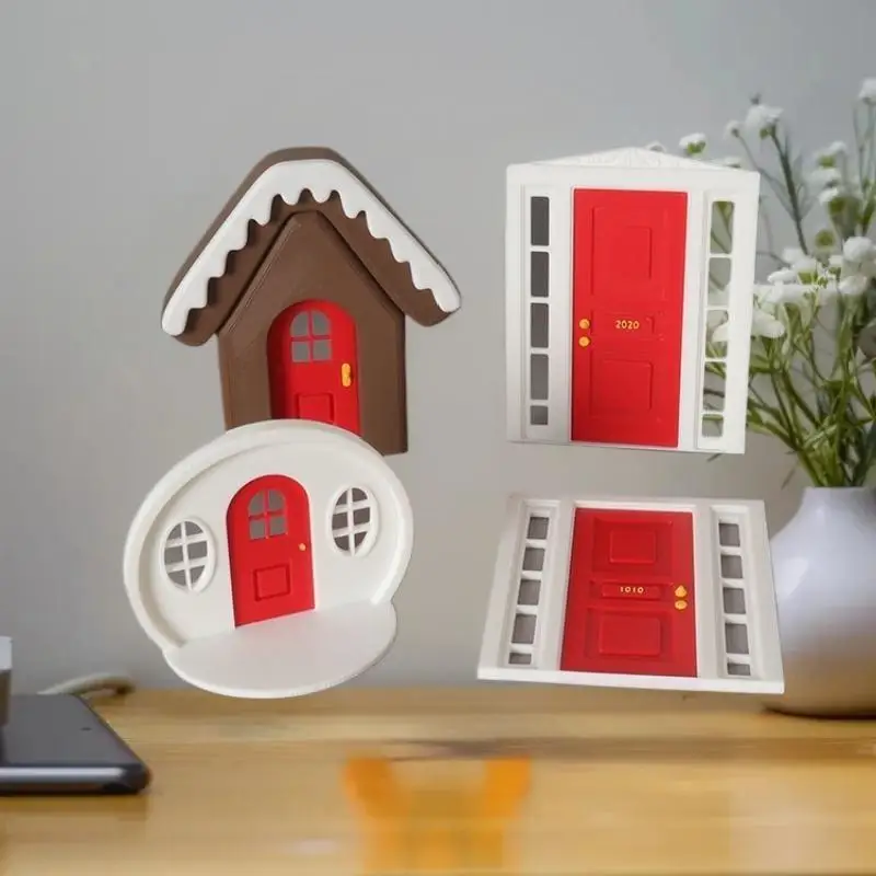 1Pcs Dollhouse Window Door Prop Mini Door Head Fence Courtyard Simulation Model Miniature Garden Scene DIY Furniture Decoration