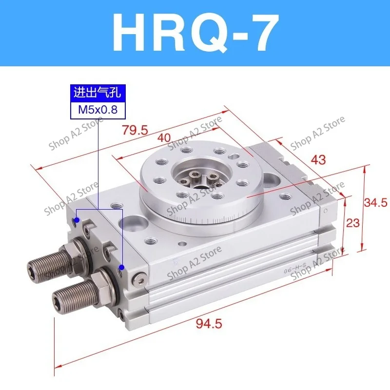 Pneumatic Rotary Cylinder HRQ7 Fast Shipping