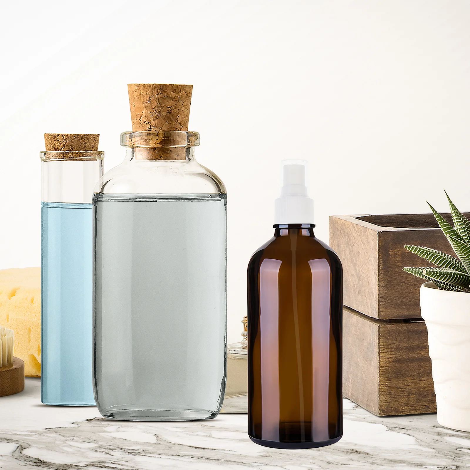 

40Pcs Spray Bottle Tops Replacement Fine Mist Sprayer Pump Spray Heads Reusable for Perfume Essential Oil Travel Use