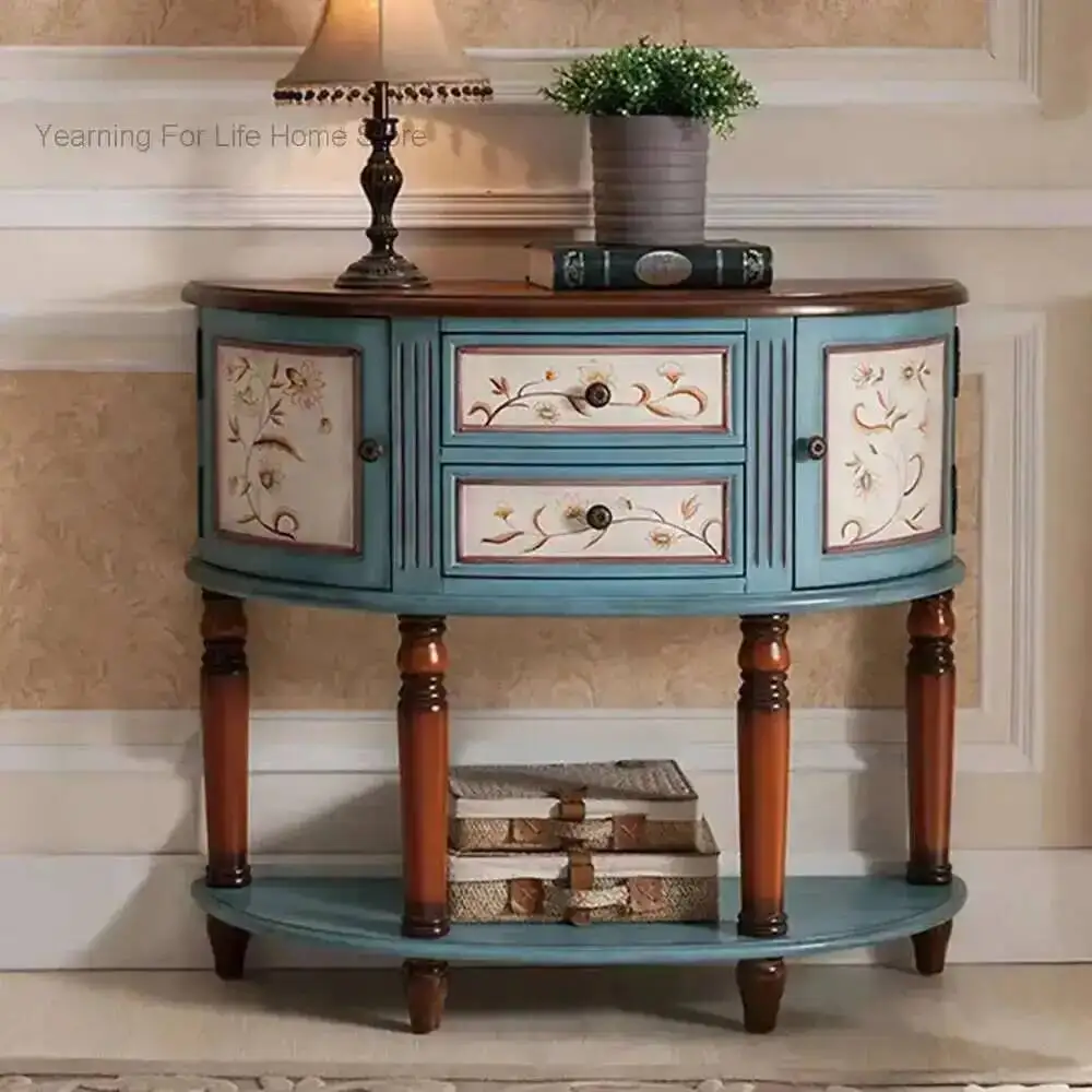 

Classic Console Table Vintage Luxury Premium Trendy Beauty Console Table Elegant Living Room Tisch Entrance Hall Furniture