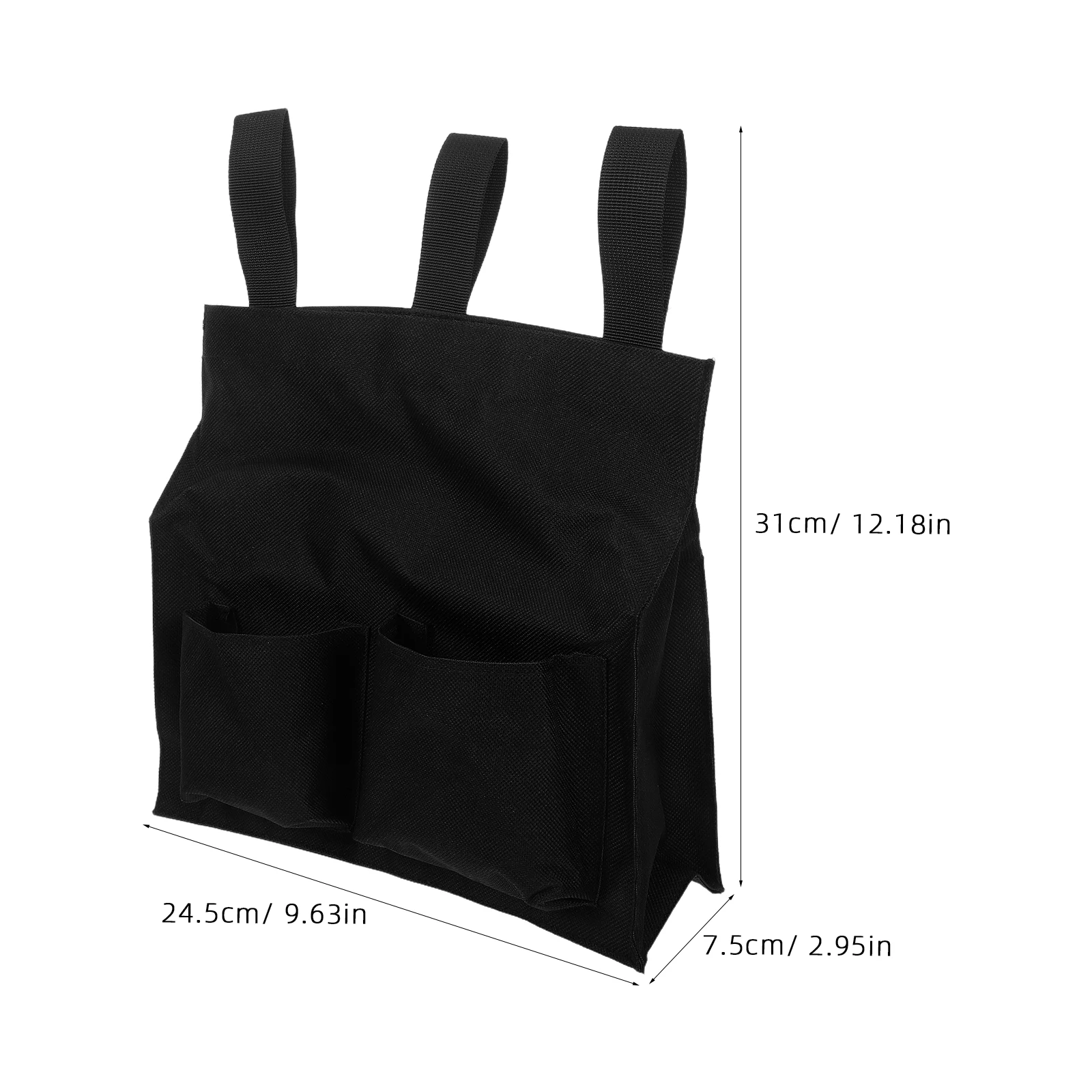 2Pcs Large Capacity Oxford Cloth Softball Referee Ball Bag Multifunctional Sports Portable Waist Strap Side Storage Baseball