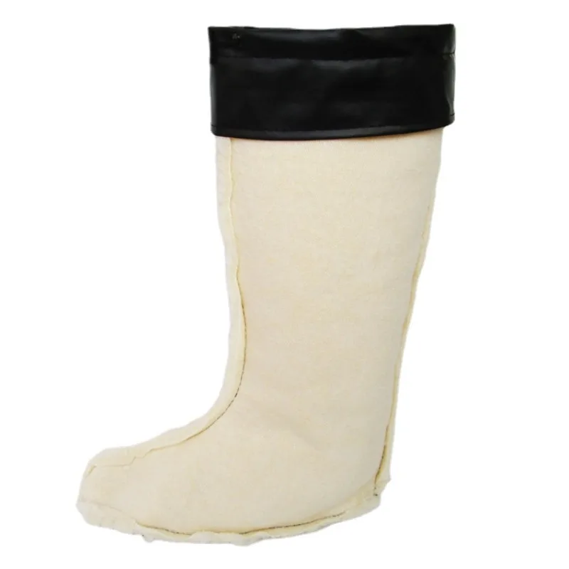 

Oversized Men's Knee-High Rain Boots with Fleece Lining, Cotton Cover and Warm Cotton Sock Liner (Sizes 46-52)