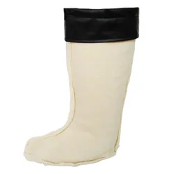 Oversized Men's Knee-High Rain Boots with Fleece Lining, Cotton Cover and Warm Cotton Sock Liner (Sizes 46-52)