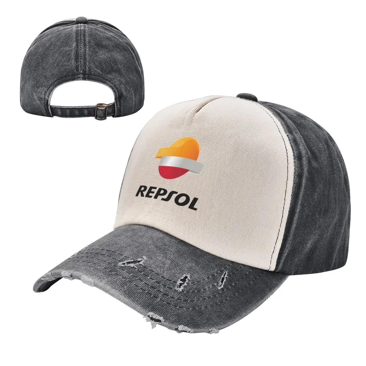 Unisex Fashion Repsol Washed Baseball Caps