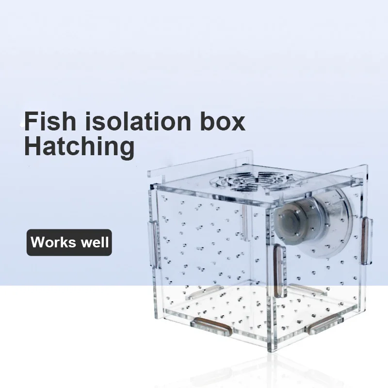 Fish Tank Breeder Box Aquarium Isolation Box Small Fry Incubator Breeding Acrylic Box Single Double Multi Grid Aquarium Supplies