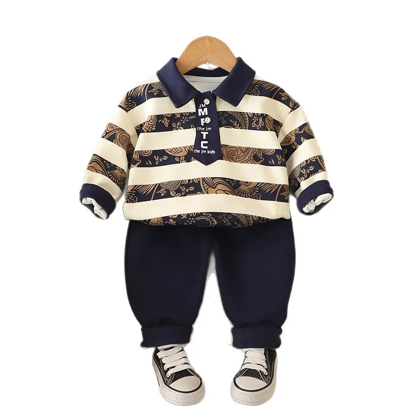 

New Spring Autumn Baby Clothes Suit Children Boys Long Sleeved T-Shirt Pants 2Pcs/Sets Fashion Infant Clothing Kids Tracksuits