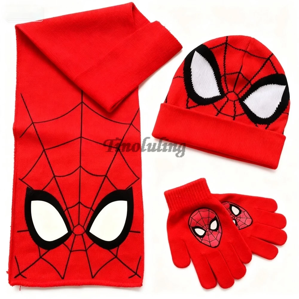 Topi Anak Musim Gugur Musim Dingin Baru, Topi Rajut Hangat Motif Hewan Kartun dengan Syal dan Sarung Tangan, Topi Anak Laki-laki Perempuan, Topi Natal Anak 3pcs/Set