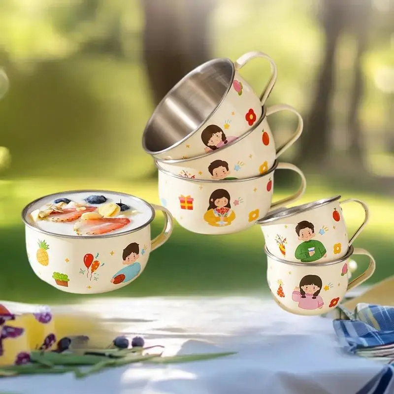 Mini Cute Drinking Mug Coffee Cups 80/220ml Stainless Steel 