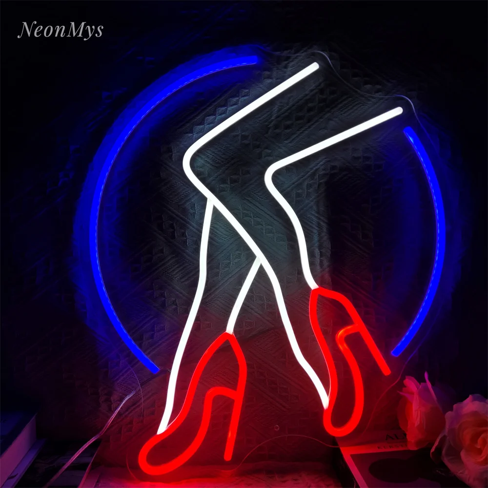 

Sexy Lady Leg Neon Sign Bar Game Room Club Party Bedroom Home for Wall Hanging Art Decor Beauty Woman Legs atmosphere Light